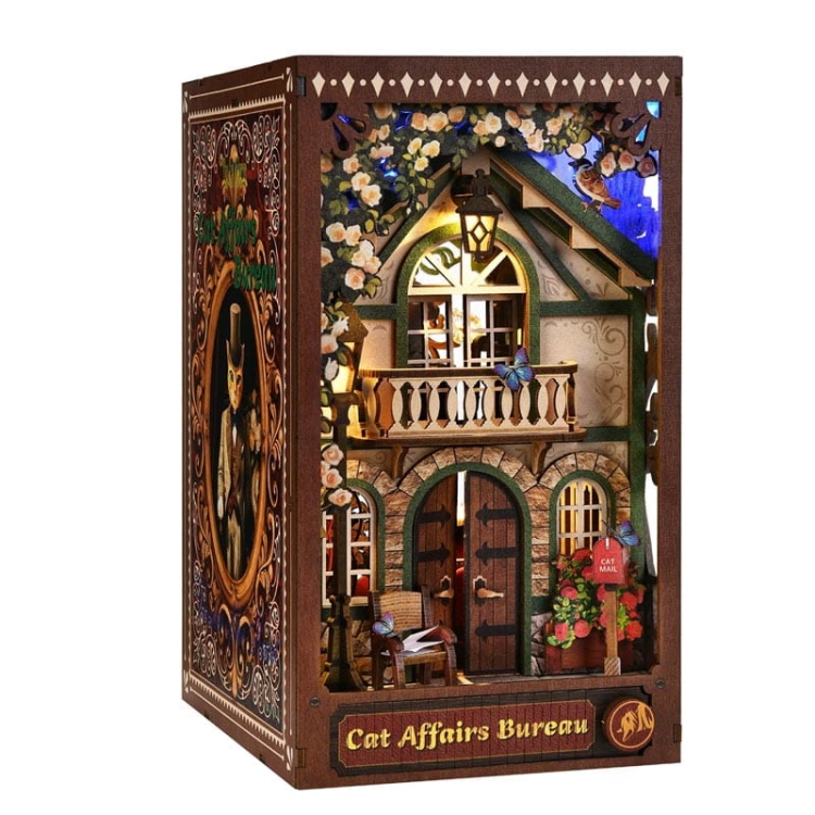 Miniaturowy domek Book Nook - Biuro detektywa Kota