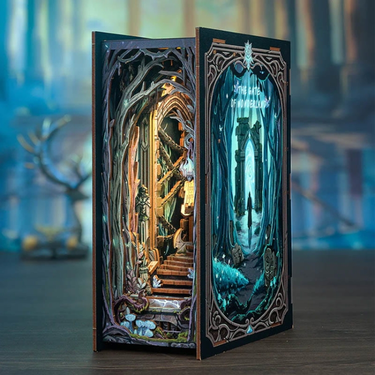 Miniaturowy domek Book Nook - Wrota magii
