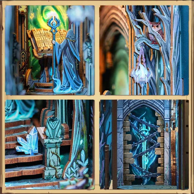 Miniaturowy domek Book Nook - Wrota magii