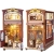Miniaturowy domek Book Nook - Śniadanie na mieście
