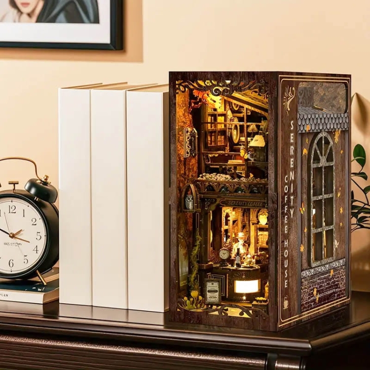 Miniaturowy domek Book Nook - Dom kawy