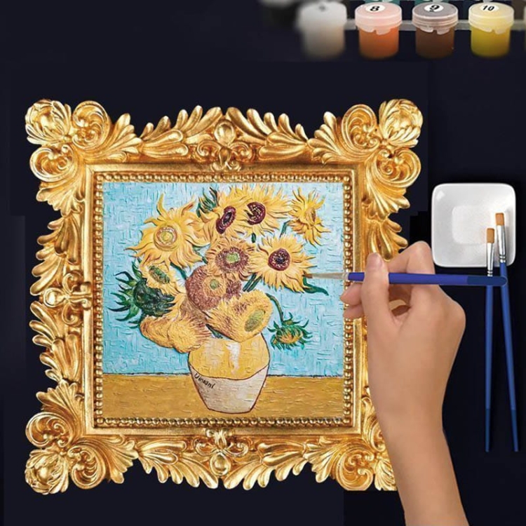 Malowanie 3D - Płaskorzeźba Migdałowiec