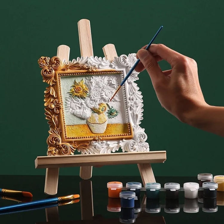 Malowanie 3D - Płaskorzeźba Migdałowiec