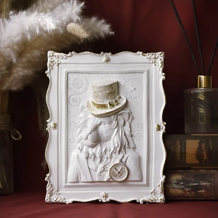 Malowanie 3D - Płaskorzeźba Dostojny lew