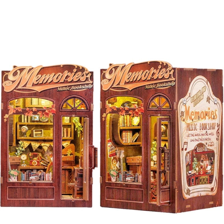 Miniaturowy domek mini Book Nook - Muzyczne wspomnienia
