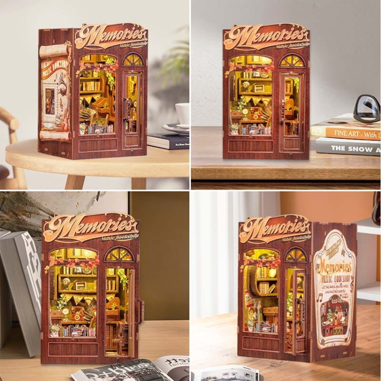 Miniaturowy domek mini Book Nook - Muzyczne wspomnienia