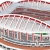 Stadion piłkarski BENFICA - SL Benfica FC - Puzzle 3D 141 elementów