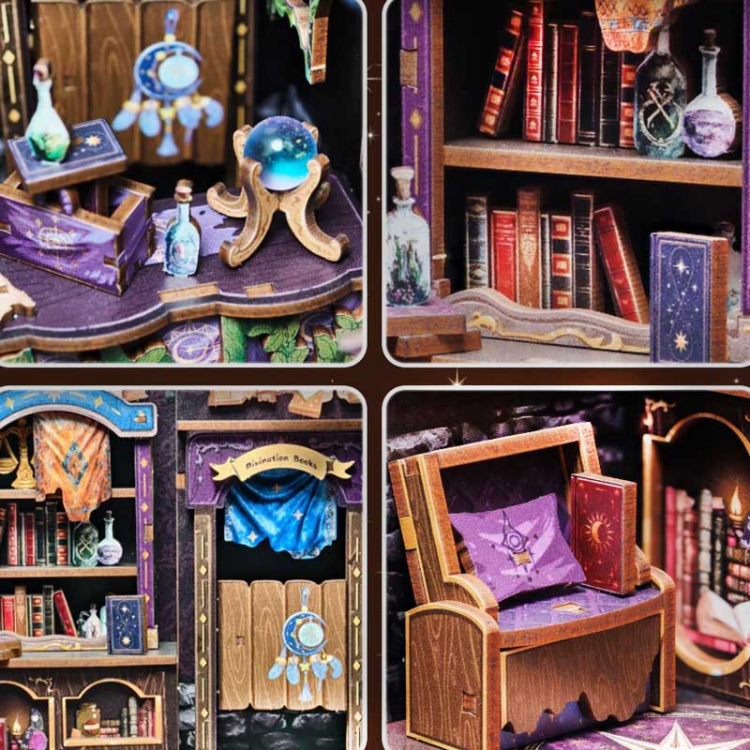 Miniaturowy domek mini Book Nook - Astrologia szczęścia* - CuteBee