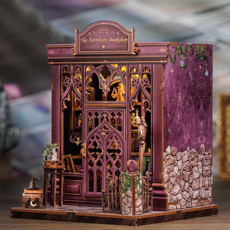 Miniaturowy domek mini Book Nook - Astrologia szczęścia* - CuteBee