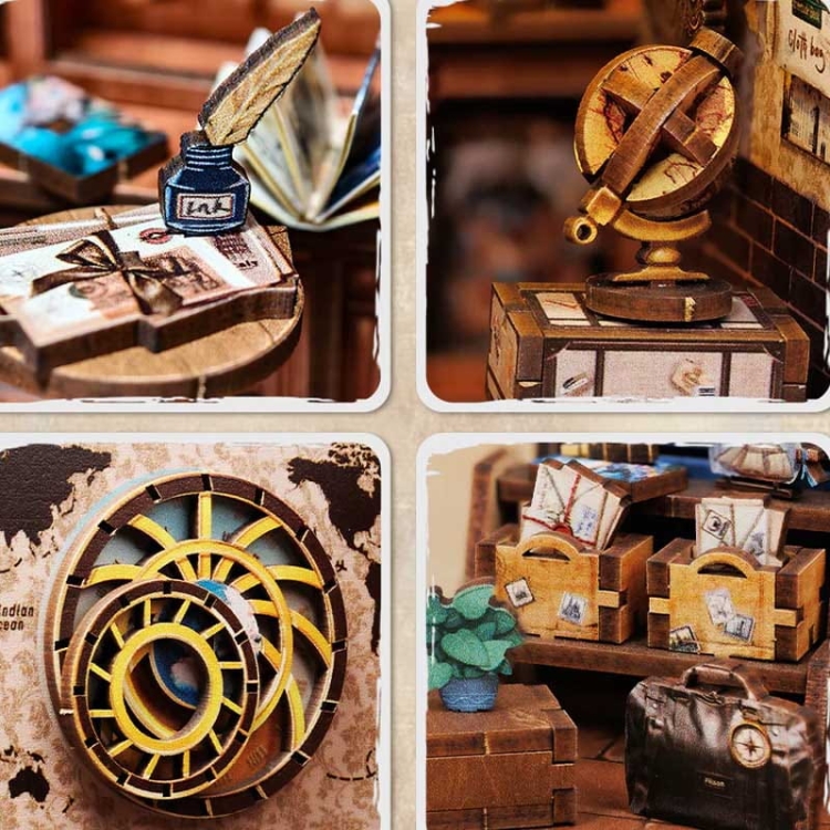 Miniaturowy domek mini Book Nook - Drzwi do świata podróży