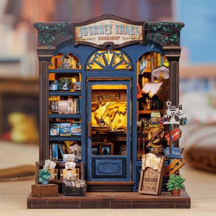 Miniaturowy domek mini Book Nook - Drzwi do świata podróży
