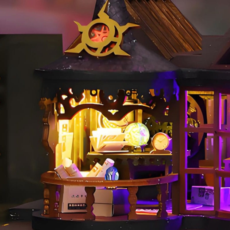 Miniaturowy domek - Skarbiec magicznych artefaktów