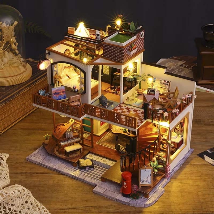 Miniaturowy domek - Retro willa