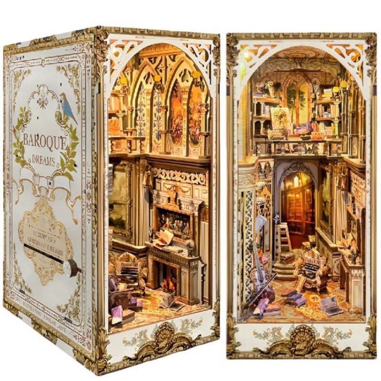 Miniaturowy domek Book Nook - Klasyczny barok