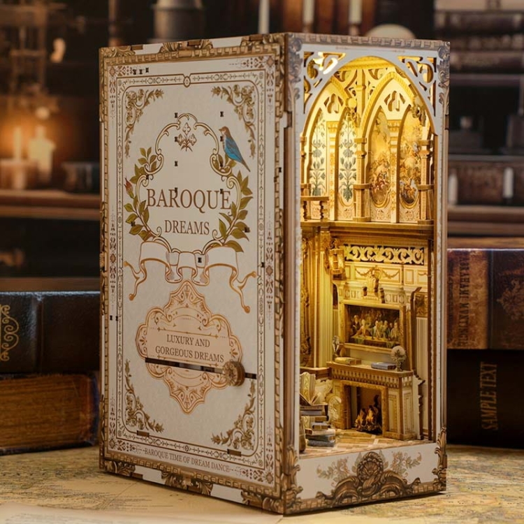 Miniaturowy domek Book Nook - Klasyczny barok