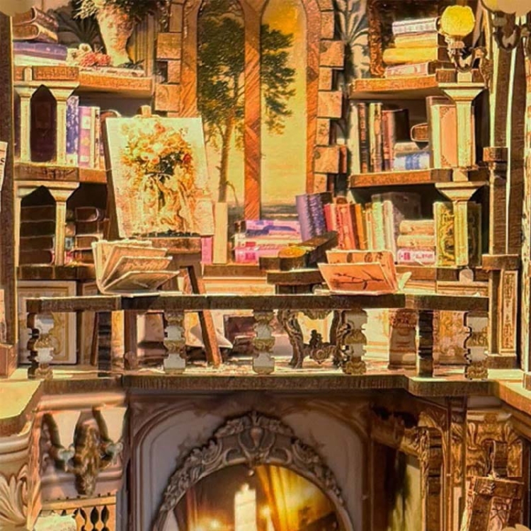 Miniaturowy domek Book Nook - Klasyczny barok