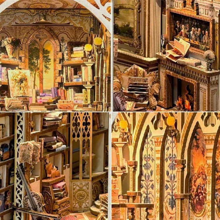 Miniaturowy domek Book Nook - Klasyczny barok