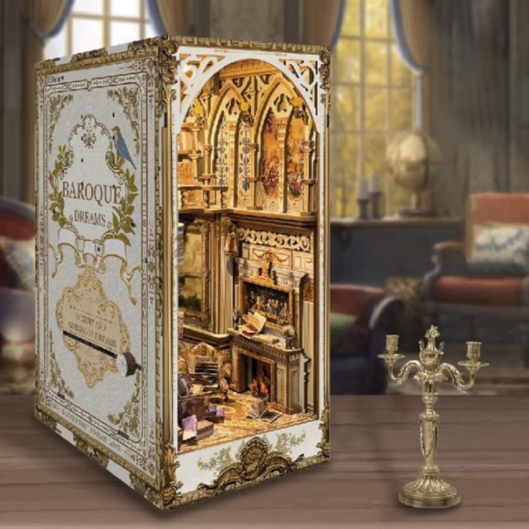 Miniaturowy domek Book Nook - Klasyczny barok