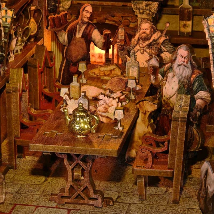 Miniaturowy domek Book Nook - Tawerna pod Srebrnym Gryfem* - Aslowsnail