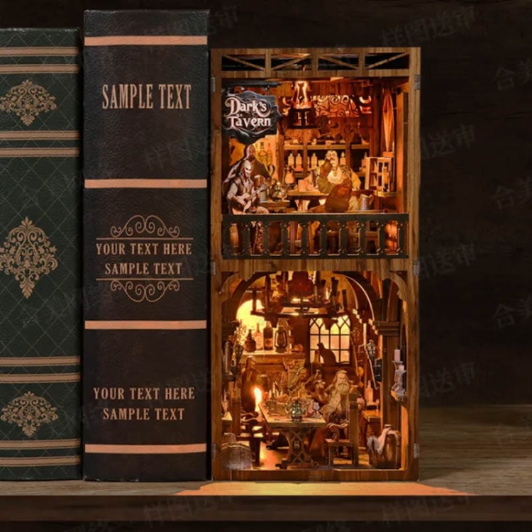 Miniaturowy domek Book Nook - Tawerna pod Srebrnym Gryfem* - Aslowsnail