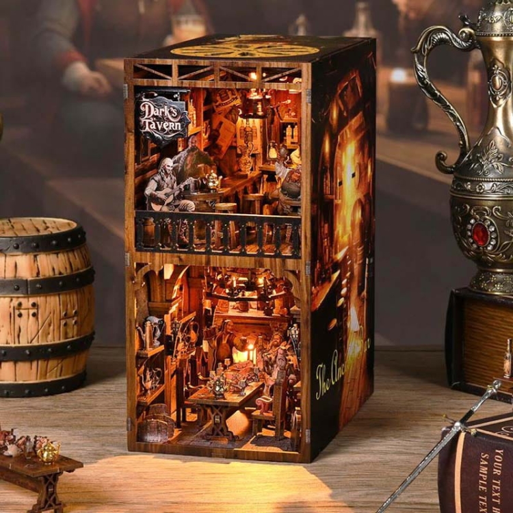 Miniaturowy domek Book Nook - Tawerna pod Srebrnym Gryfem* - Aslowsnail