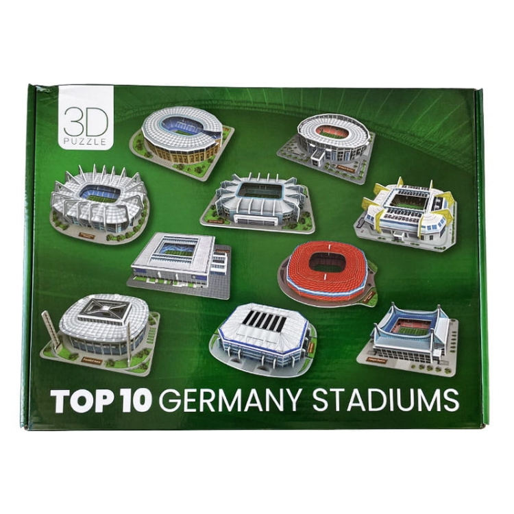 Liga Niemiecka - Stadiony TOP 10 Germany - Puzzle 3D - 218 elementów
