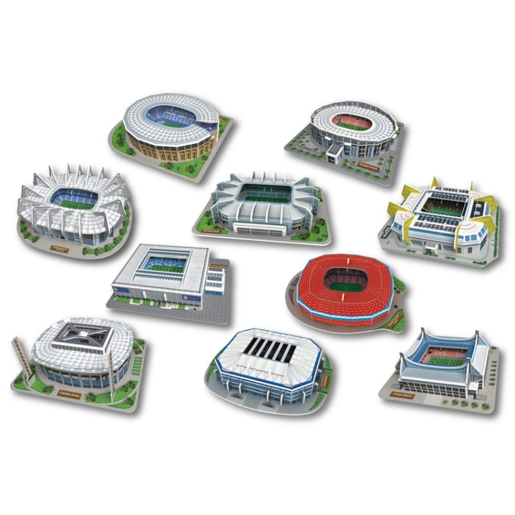 Liga Niemiecka - Stadiony TOP 10 Germany - Puzzle 3D - 218 elementów
