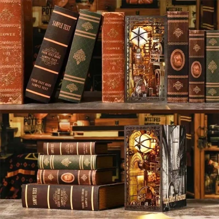 Miniaturowy domek Book Nook - Nautilius - Aslowsnail