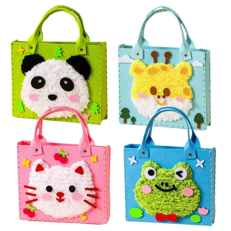 Torebki - filcowy zestaw do szycia DIY zawieszki - 4 elementy