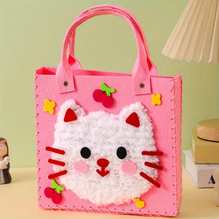 Torebki - filcowy zestaw do szycia DIY zawieszki - 4 elementy