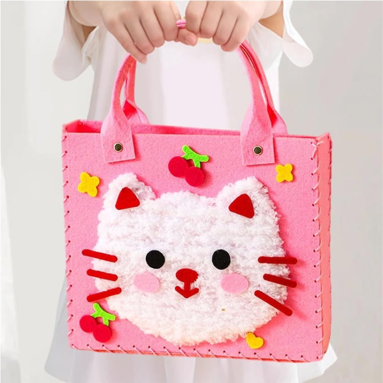 Torebki - filcowy zestaw do szycia DIY zawieszki - 4 elementy