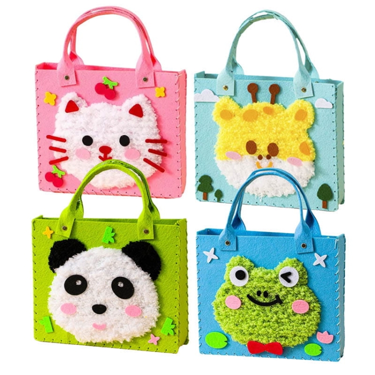 Torebki - filcowy zestaw do szycia DIY zawieszki - 4 elementy