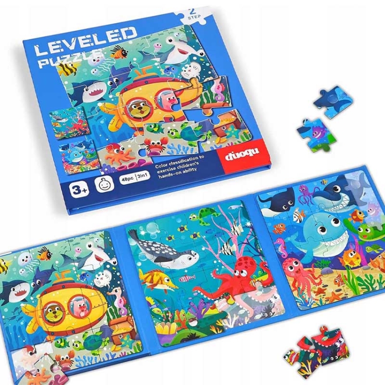 Puzzle magnetyczne - Poziom 2 - Podwodny świat