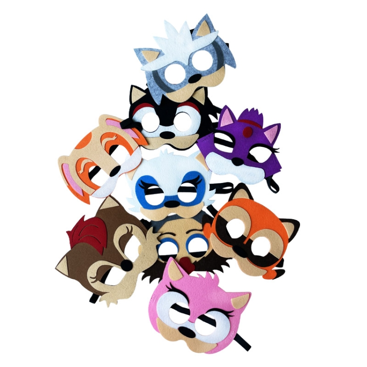 SYRENKA i KOTEK - Zestaw DIY Wesoła szkoła i maski - 12 elementów