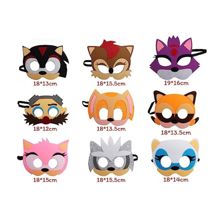 SYRENKA i KOTEK - Zestaw DIY Wesoła szkoła i maski - 12 elementów