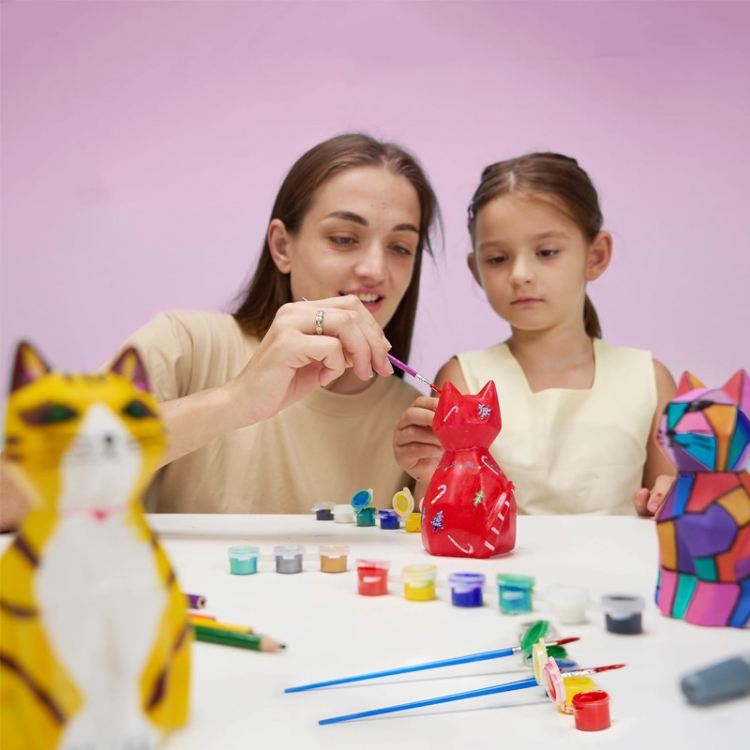 KOT - lampka nocna do malowania DIY