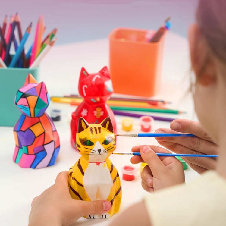 KOT - lampka nocna do malowania DIY