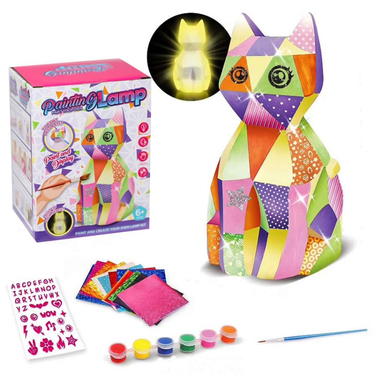 KOT - lampka nocna do malowania DIY