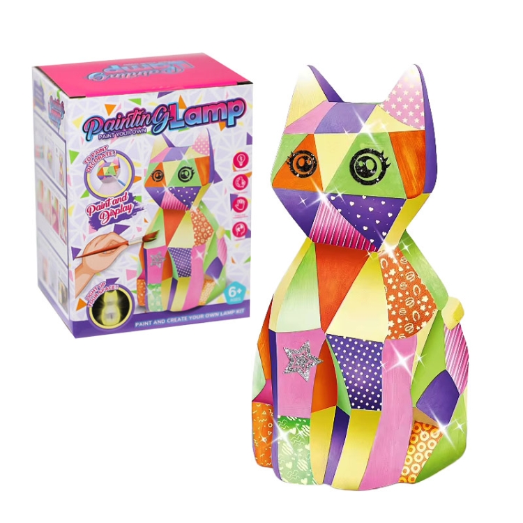 KOT - lampka nocna do malowania DIY