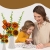 Pomarańczowy bukiet kwiatów - flower box DIY