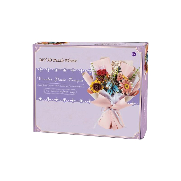 Bukiet kwiatów do postawienia - flower box DIY