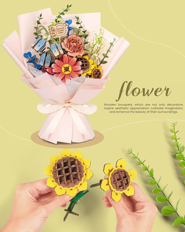 Bukiet kwiatów do postawienia - flower box DIY