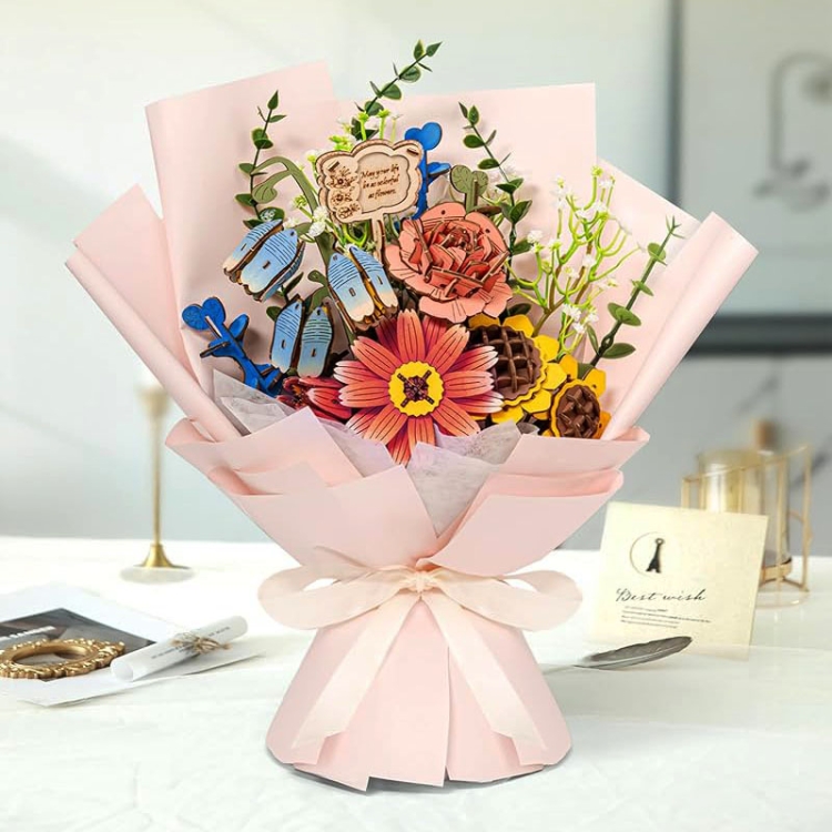 Bukiet kwiatów do postawienia - flower box DIY