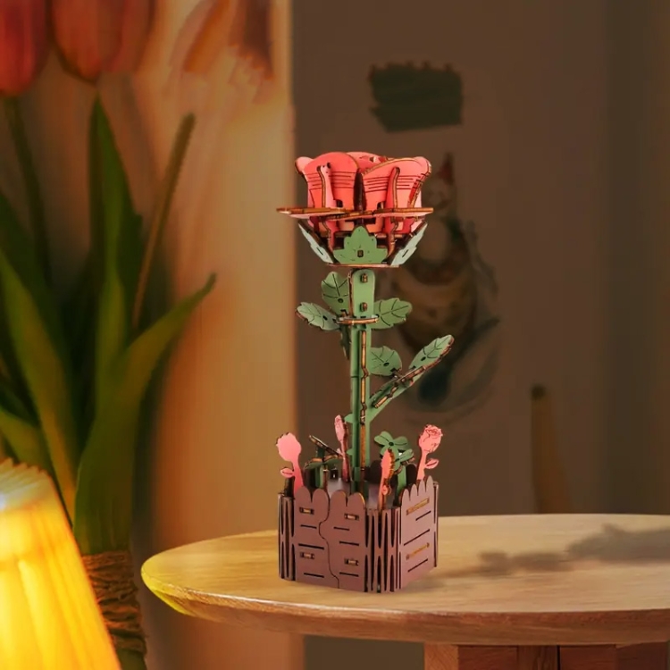 Róża czerwona DIY - kwiaty
