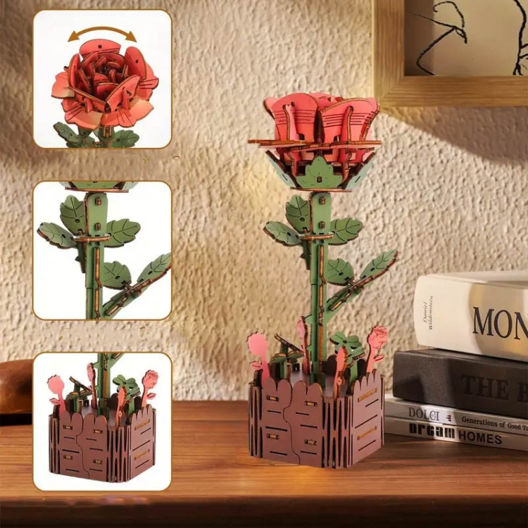 Róża czerwona DIY - kwiaty