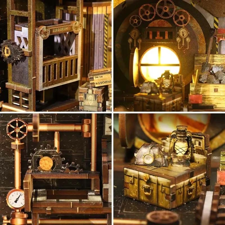 Miniaturowy domek Book Nook - Steampunk
