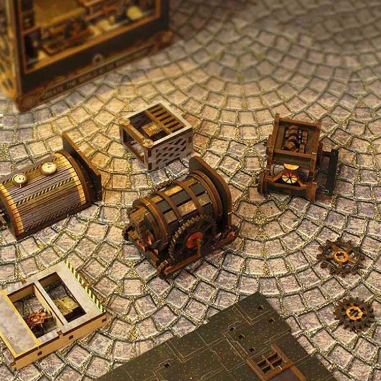 Miniaturowy domek Book Nook - Steampunk