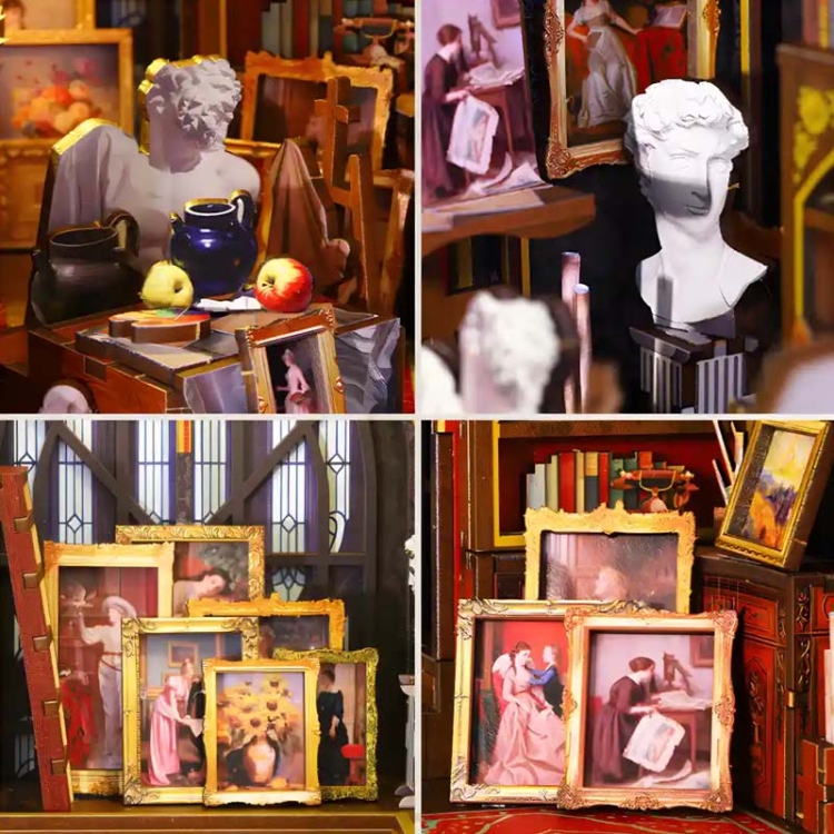 Miniaturowy domek Book Nook - Galeria wspomnień