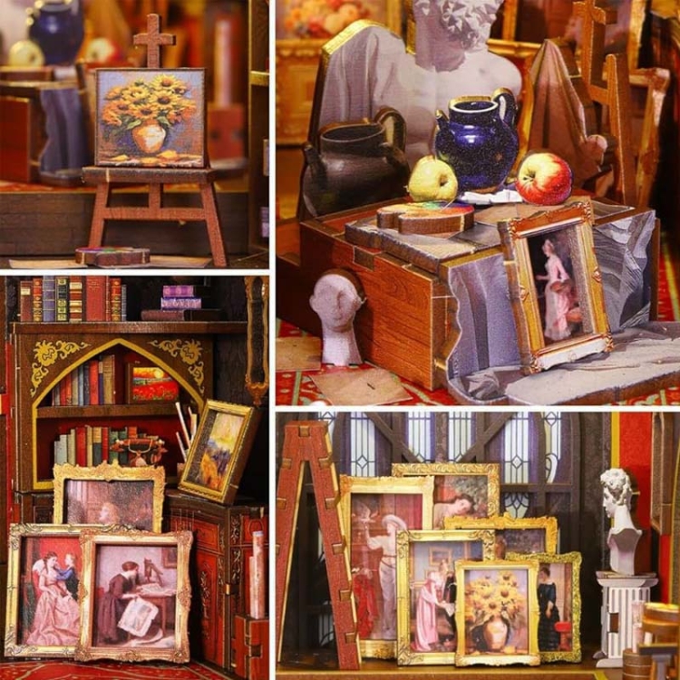 Miniaturowy domek Book Nook - Galeria wspomnień
