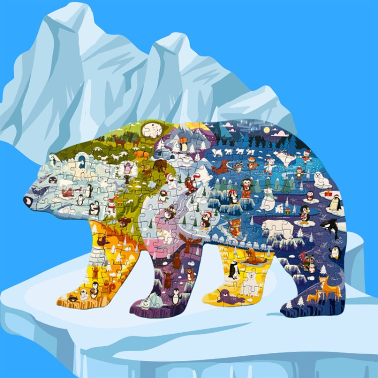 Puzzle edukacyjne Miś polarny - 180 szt